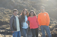 With my family on a holiday